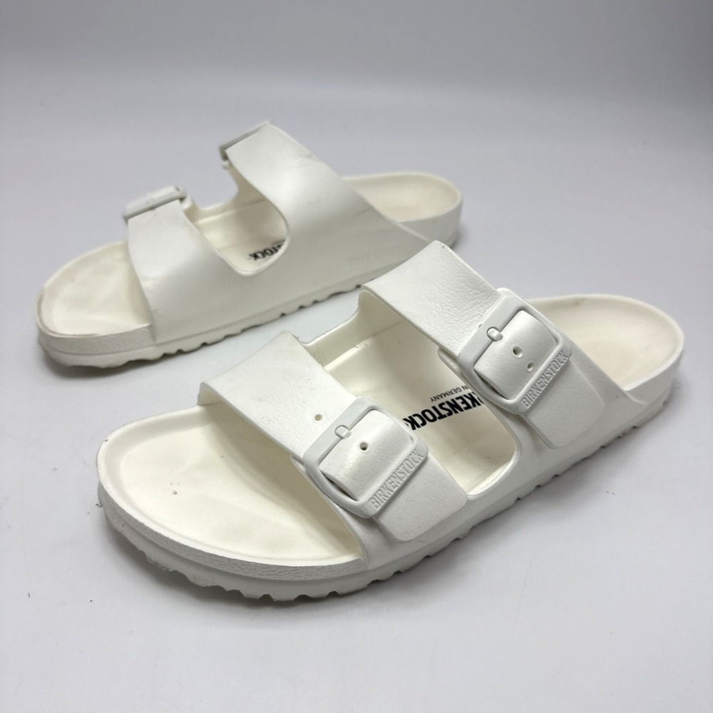 Birkenstock Arizona EVA Sandals White Slip On Water Resistant Womens Size 10